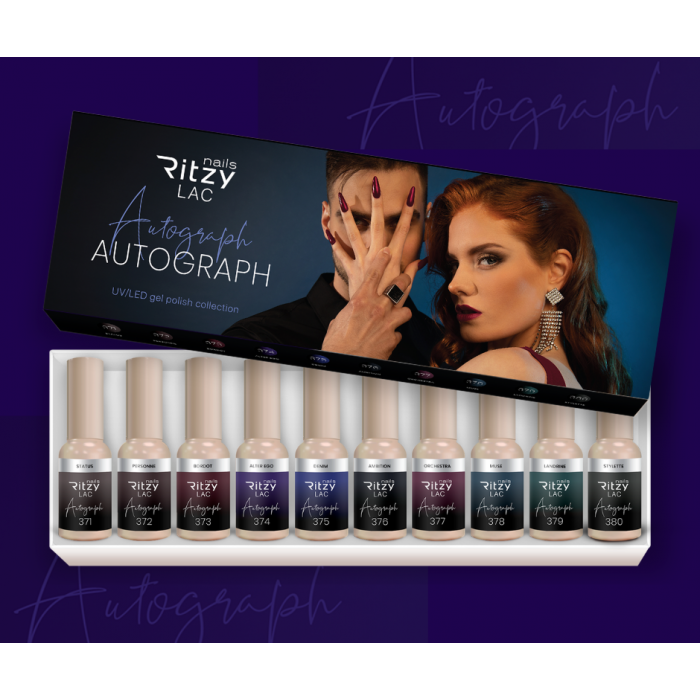 Ritzy Lac 371-380 Collection Autograph gel polish