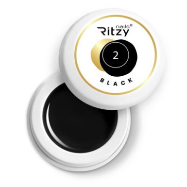 Ritzy Gēla krāsa BLACK 02 — 5 ml