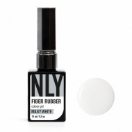 NLY Fiber Rubber Colour Gel Milky White 15 ml