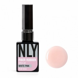 NLY Fiber Rubber Colour Gel White Pink 15 ml