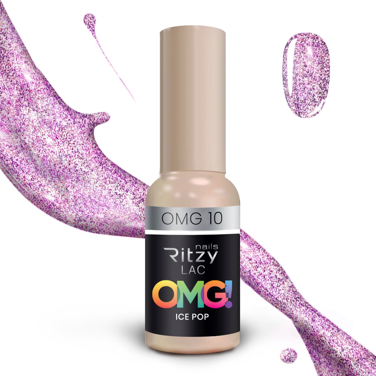 Ritzy Lac OMG 10 ice pop gel polish 9 ml