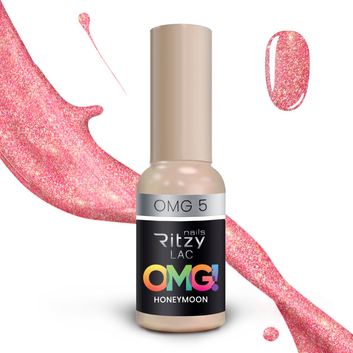 Ritzy Lac OMG 5 honeymoon gel polish 9 ml