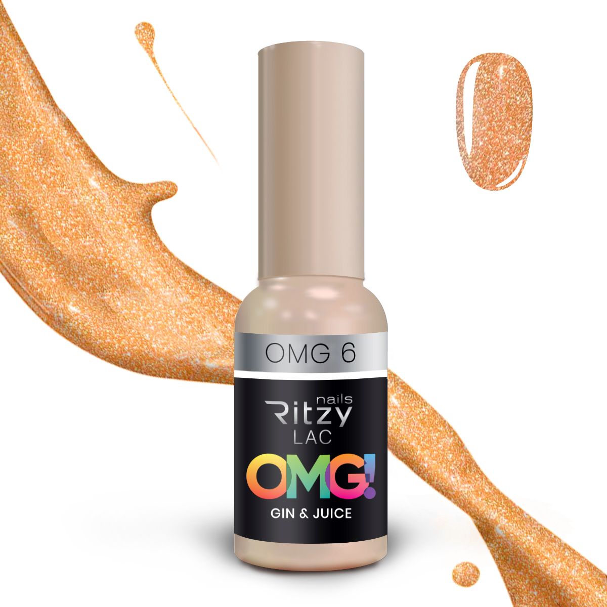 Ritzy Lac OMG 6 gin&juice gel polish 9 ml