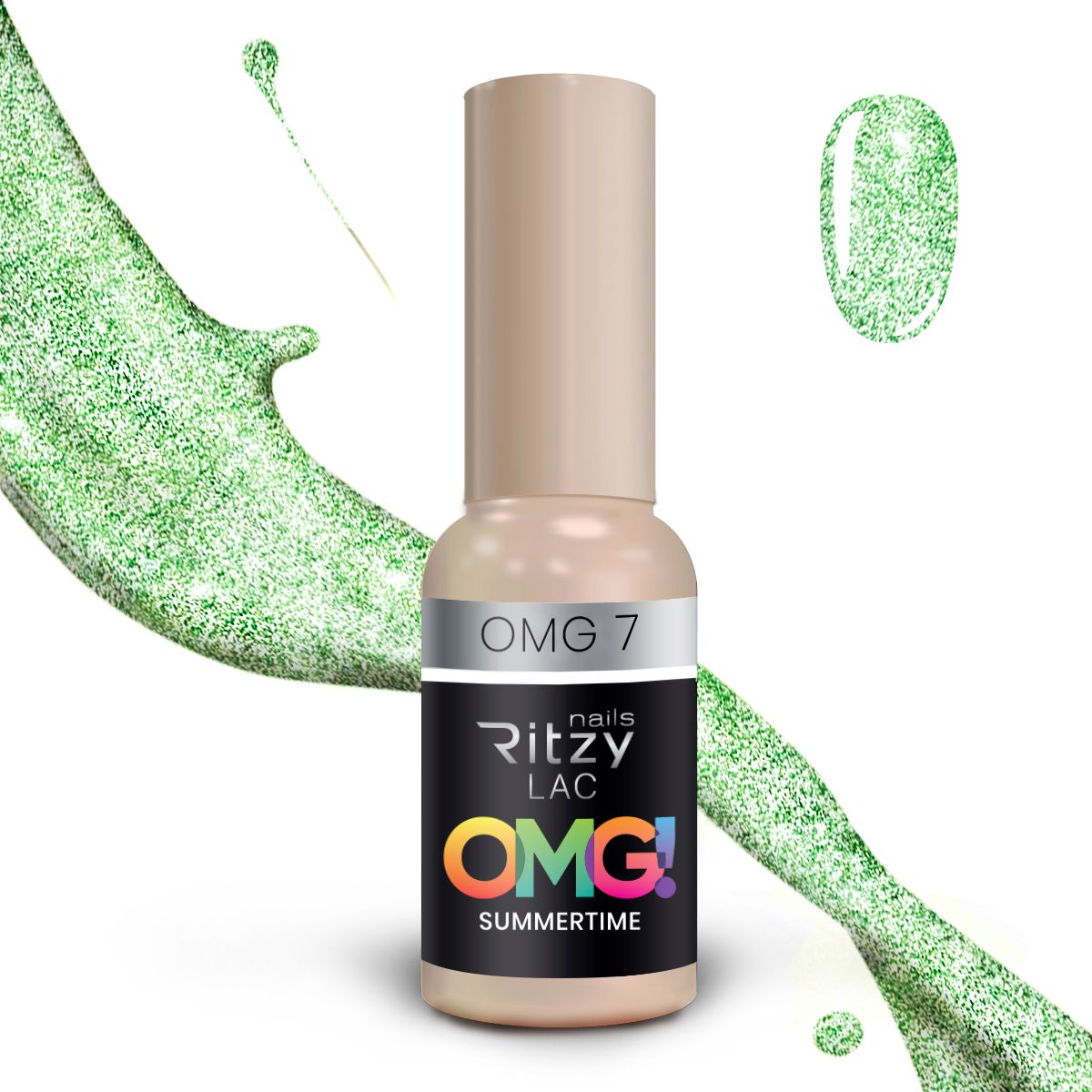 Ritzy Lac OMG 7 summertime gel polish 9 ml