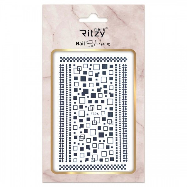 Ritzy TM/Nail art Stickers/F306 black