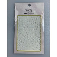 Ritzy TM/Nail art Stickers/F214 white