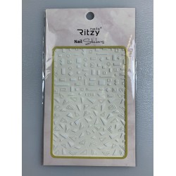 Ritzy TM/Nail art Stickers/F214 white