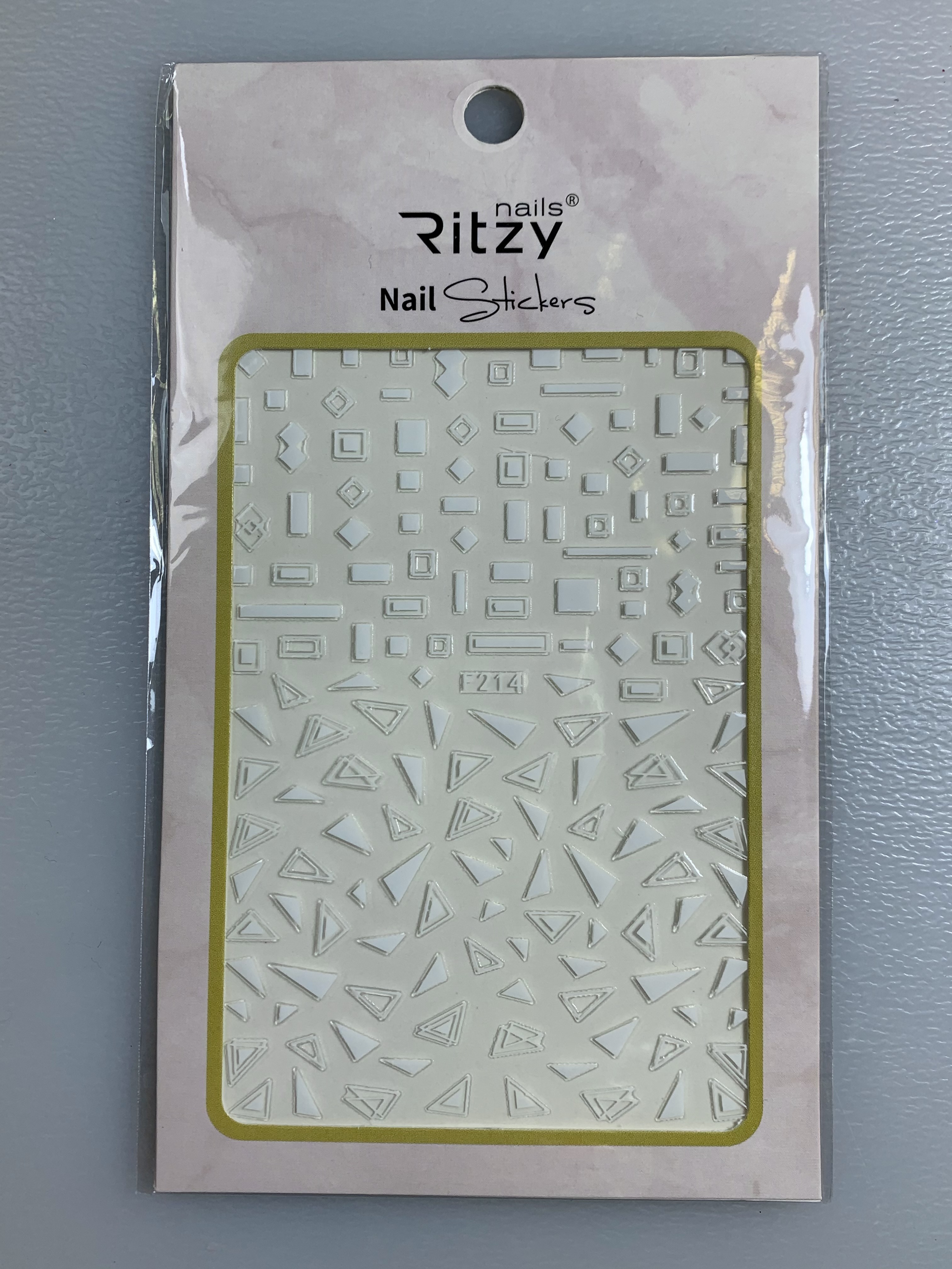 Ritzy TM/Nail art Stickers/F214 white