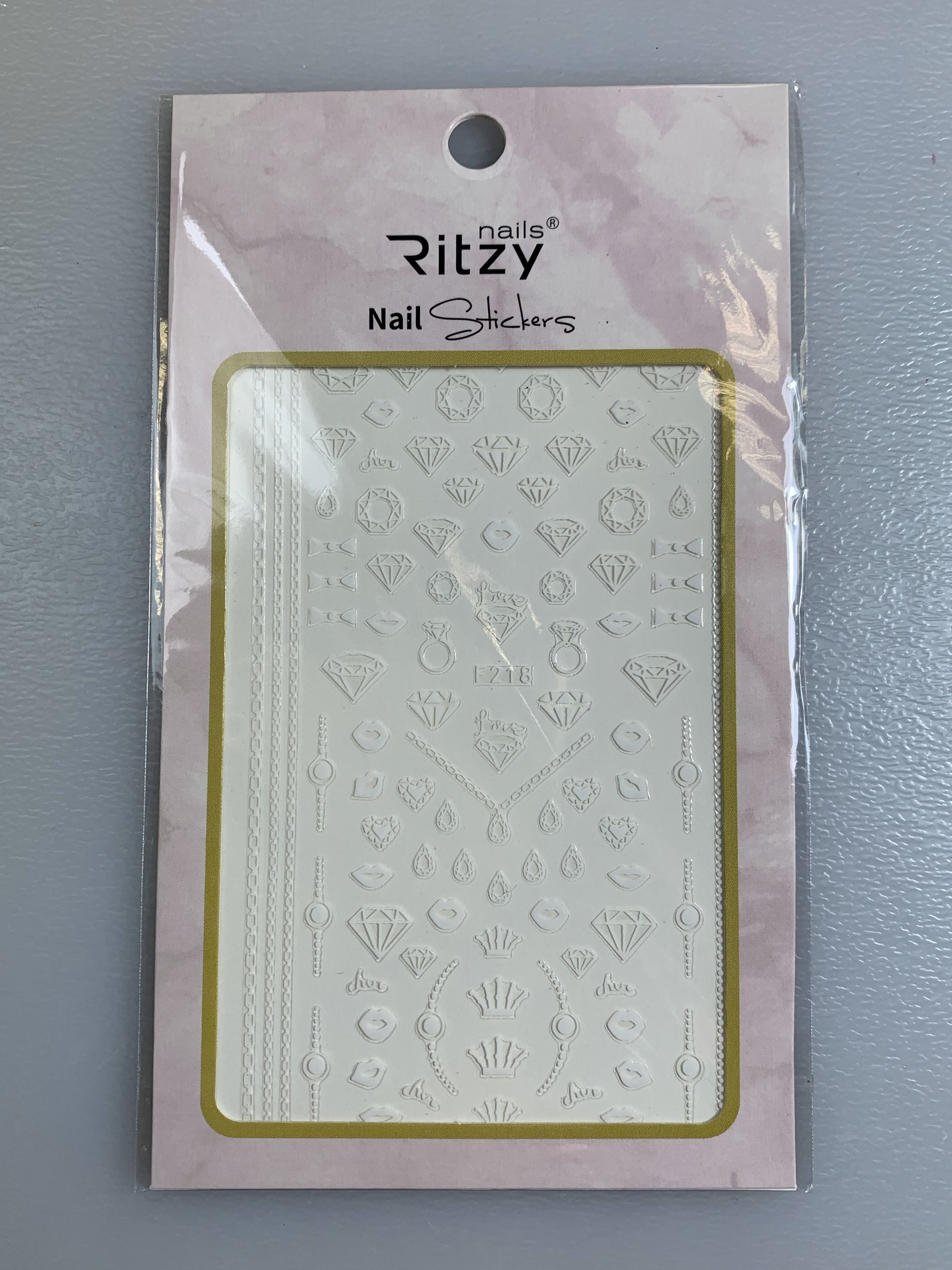 Ritzy TM/Nail art Stickers/F218 white