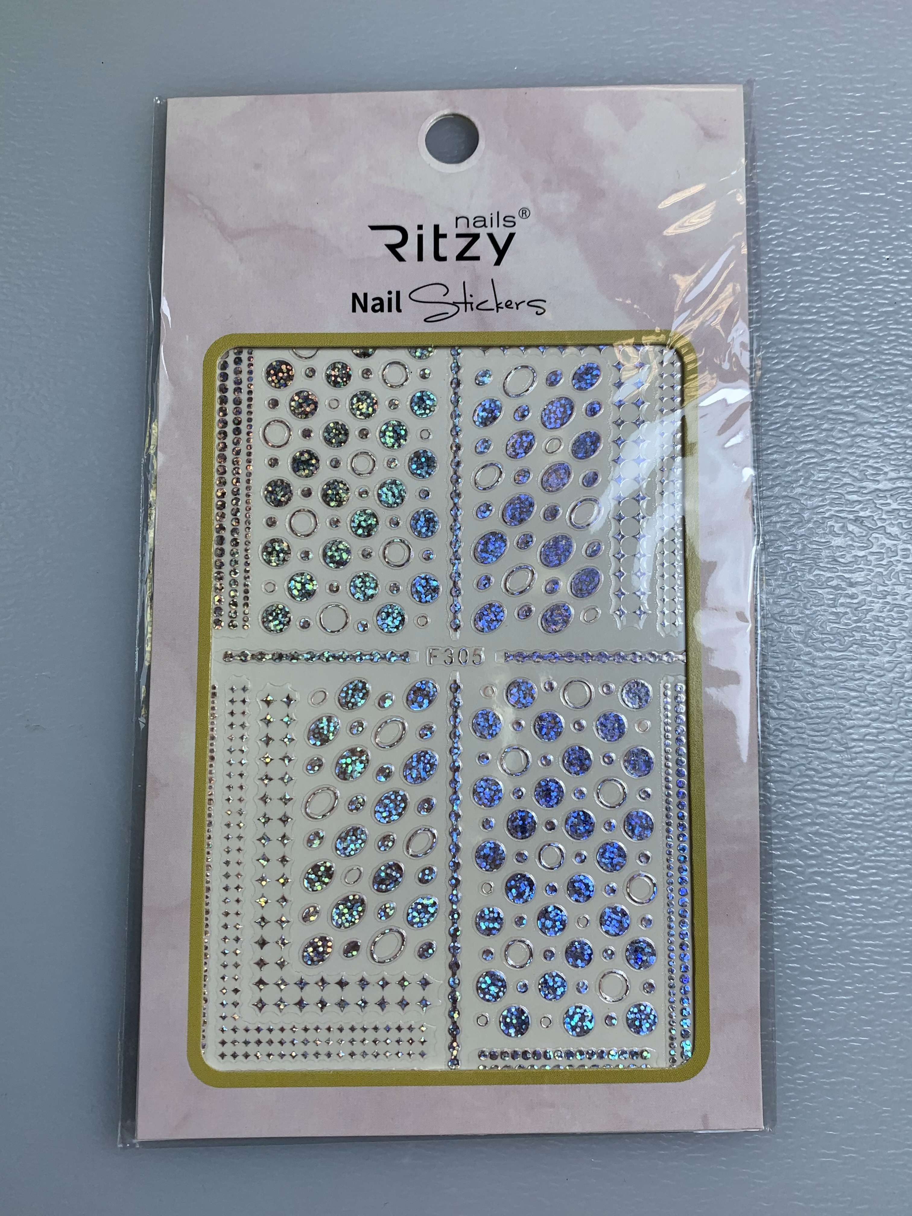 Ritzy TM/Nail art Stickers/F305 holo