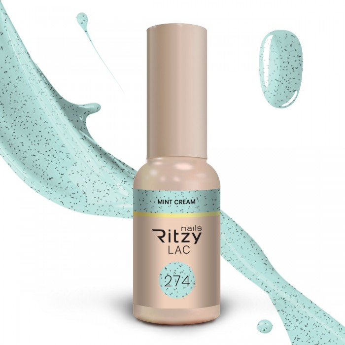 Ritzy Lac 274 Mint Cream гель лак 9 мл