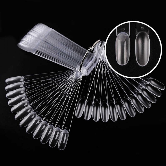 Ritzy Oval clear tips 50 pcs