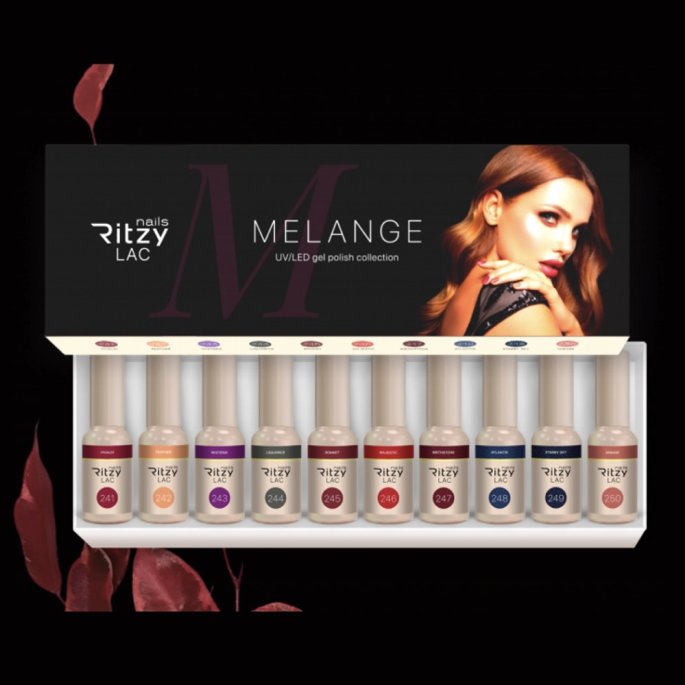 Ritzy Lac gēllakas kolekcija Melange 241 - 250 Ritzy Lac gēllakas kolekcija Melange 241 - 250