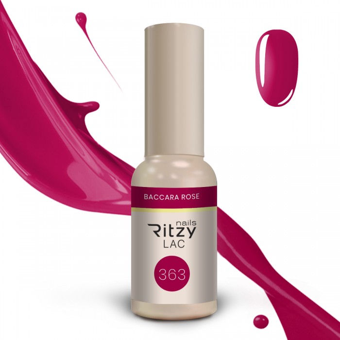 Ritzy Lac 363 Baccara rose gēla laka 9 ml