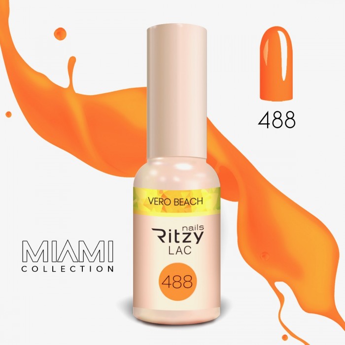 Ritzy Lac 488 Vero Beach gēla laka 9 ml