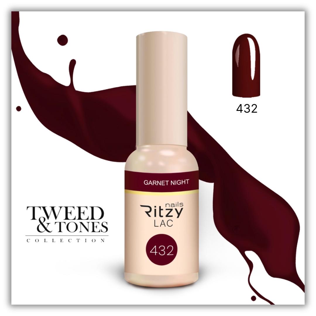 Ritzy Lac 432 Garnet night gēllaka 9 ml