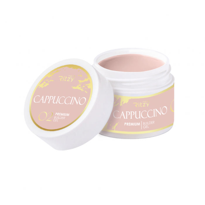 Ritzy Premium Cappuccino 02 būvējošais gēls 5 ml Ritzy Premium Cappuccino 02 būvējošais gēls 5 ml
