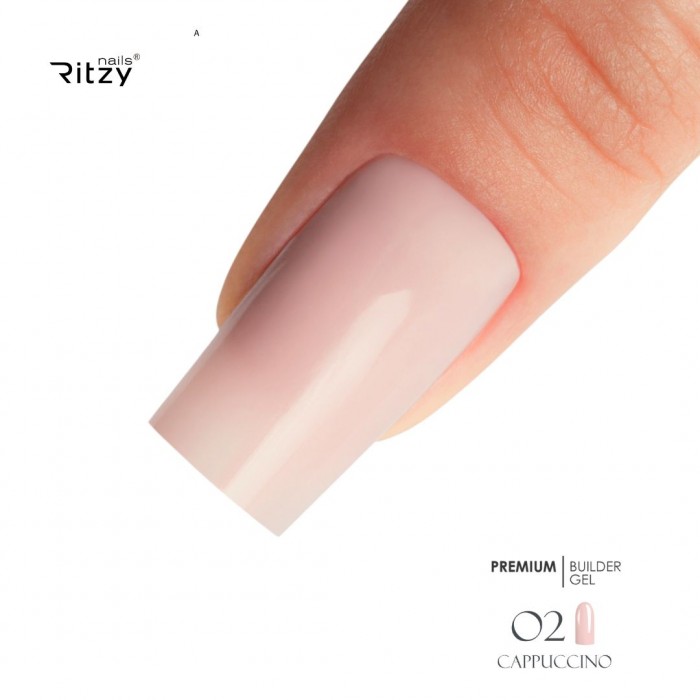 Ritzy Premium Cappuccino 02 būvējošais gēls 5 ml Ritzy Premium Cappuccino 02 būvējošais gēls 5 ml