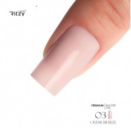 Ritzy Premium Creme brulle 03 būvējošais gēls 15 ml