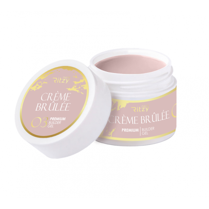 Ritzy Premium Creme brulle 03 būvējošais gēls 5 ml Ritzy Premium Creme brulle 03 būvējošais gēls 5 ml