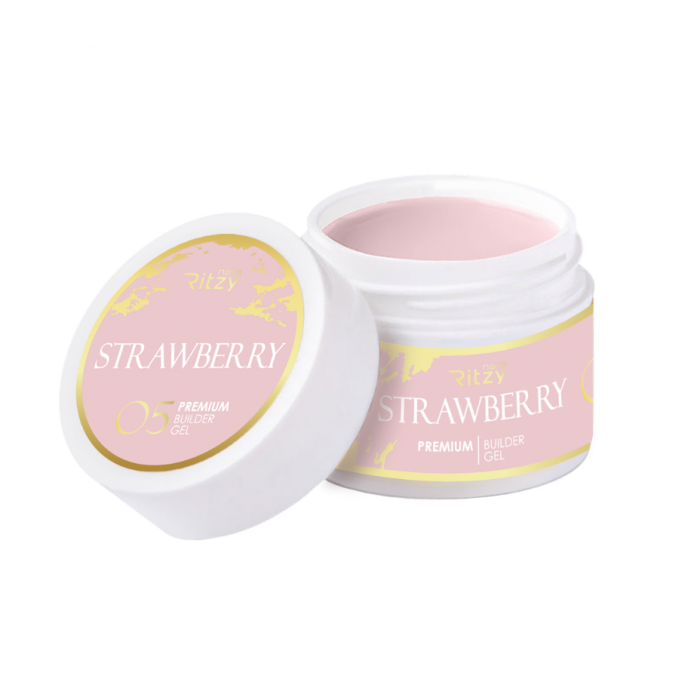 Ritzy Premium Strawberry 05 būvējošais gēls 15 ml Ritzy Premium Strawberry 05 būvējošais gēls 15 ml