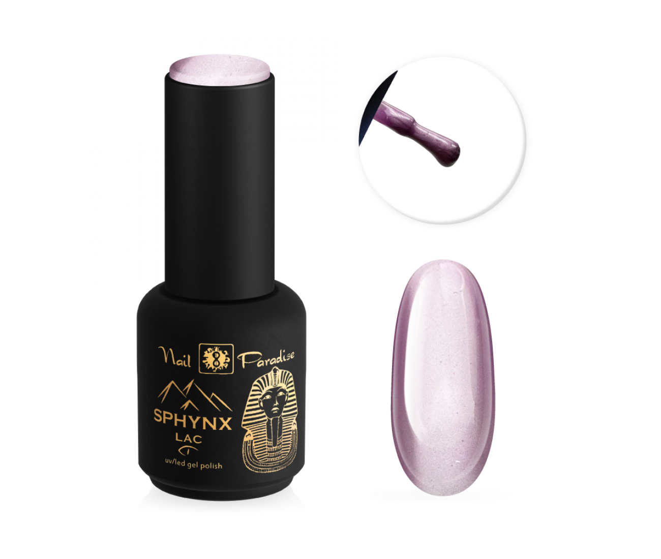 Sphynx lac 912001 Fiery Amethyst Cat eye gel polish 10 ml