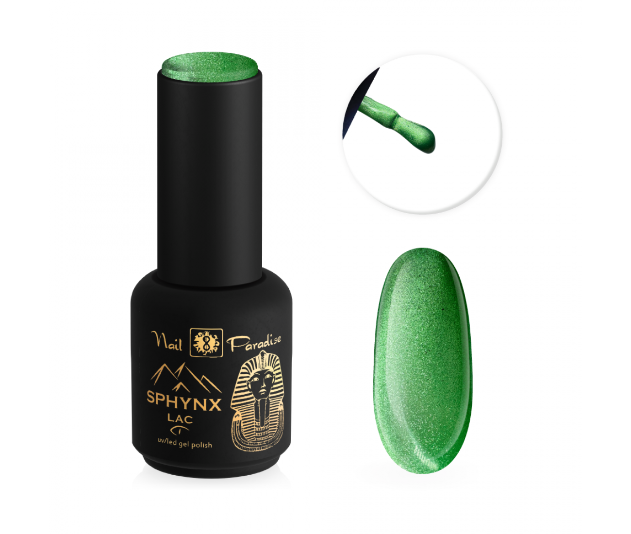 Sphynx lac 919002 Mint mirage Cat eye gēla laka 10 ml Sphynx lac 919002 Mint mirage Cat eye gēla laka 10 ml