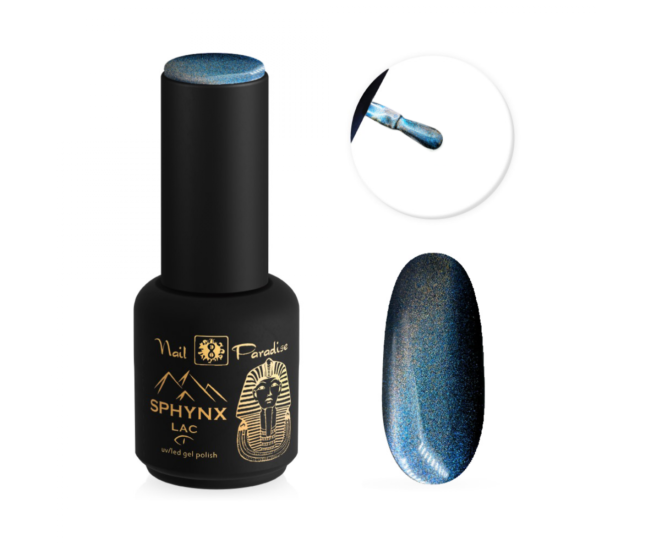 Sphynx lac 921006 Midnight mus Cat eye gēla laka 10 ml Sphynx lac 921006 Midnight mus Cat eye gēla laka 10 ml