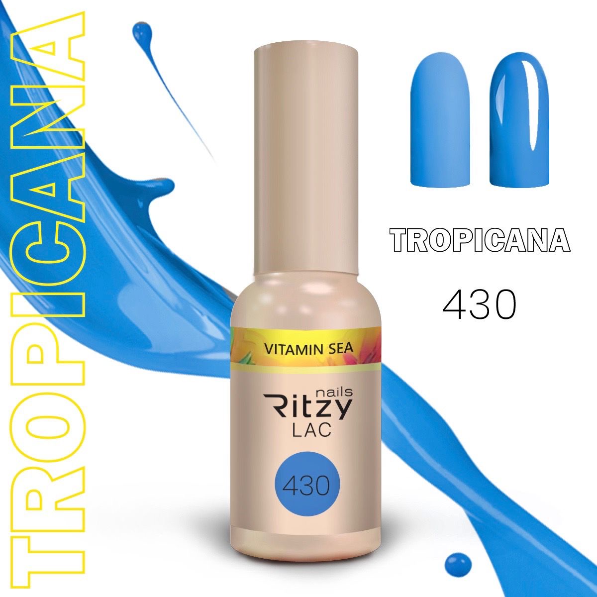 Ritzy Lac 430 Vitamin sea гель лак 9 мл