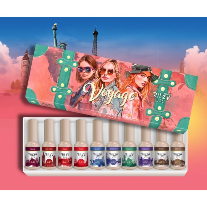 Ritzy lac gel polish collection Voyage 441 - 450