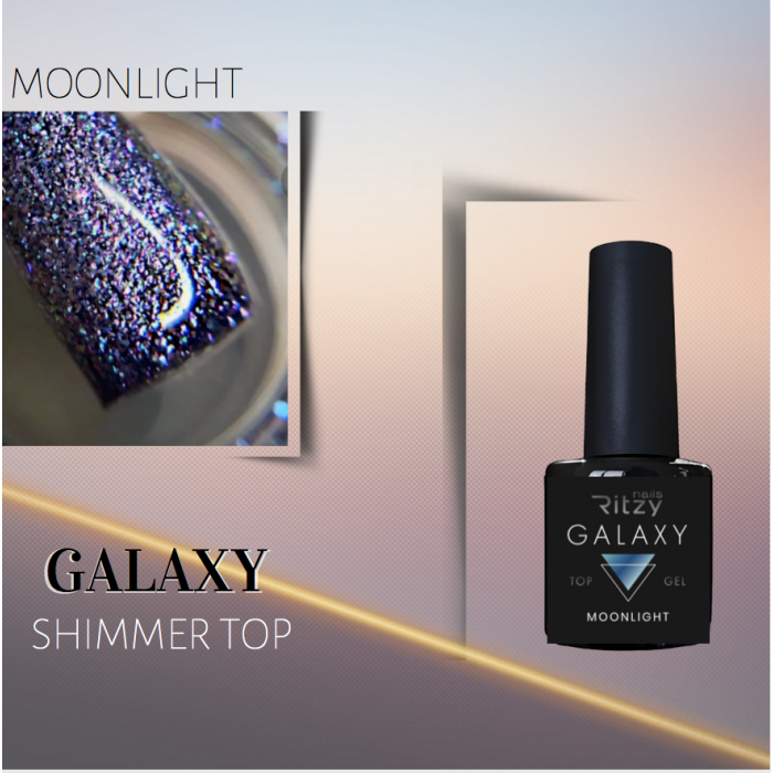 Ritzy Moonlight shimmer top without tacky layer 8 ml