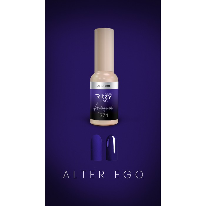 Ritzy Lac 374 Alter ego gēla laka 9 ml