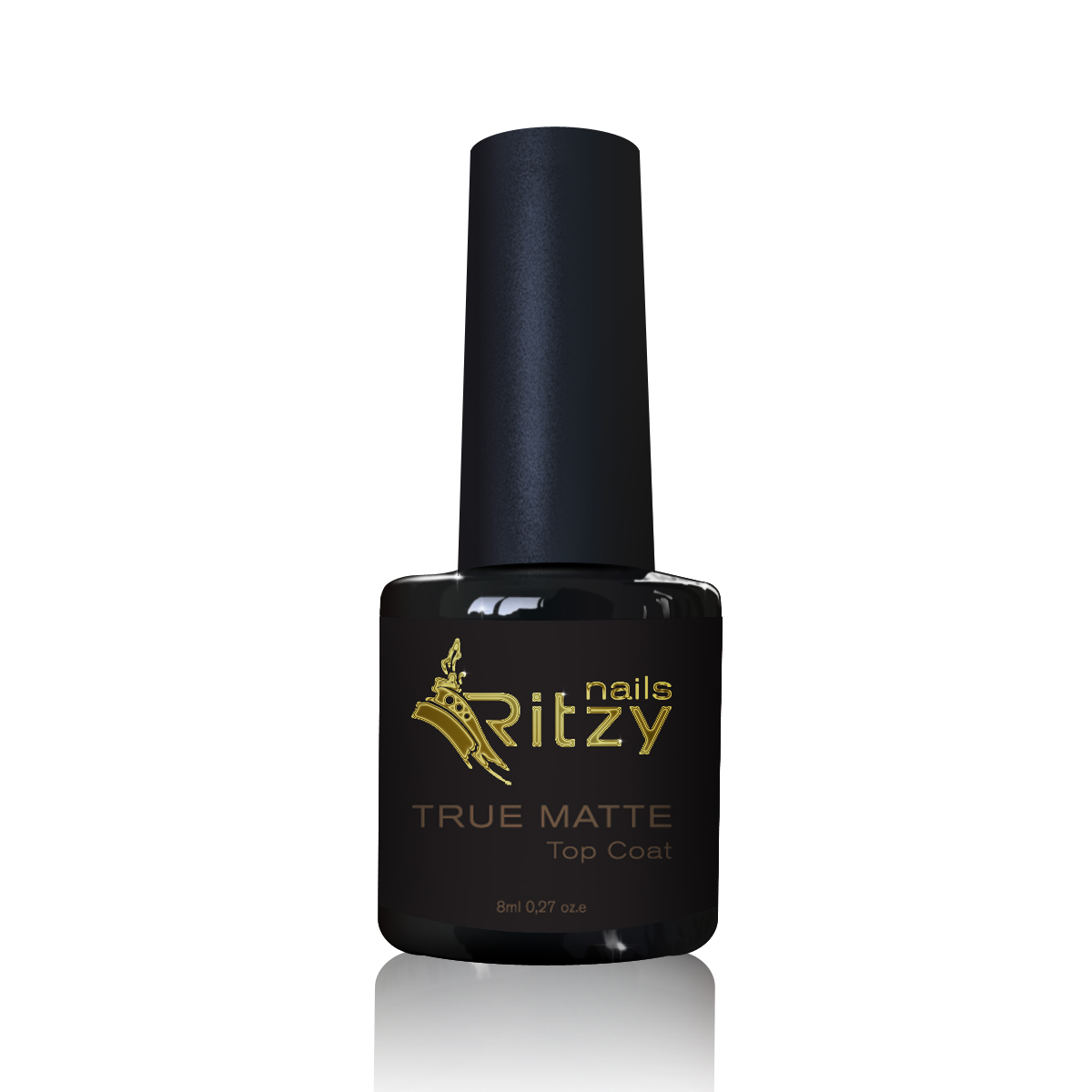 Ritzy TRUE MATTE Top Coat Gel matēts tops 8 ml