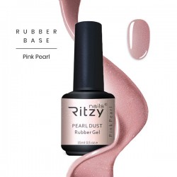 Ritzy Pink pearl kaučuka kamuflāžas bāze 15 ml