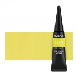 Mosaic One stroke 102 lemon yellow gel paint 5 ml