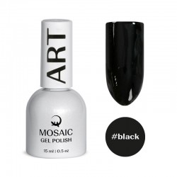 Mosaic Black gēla laka 15 ml