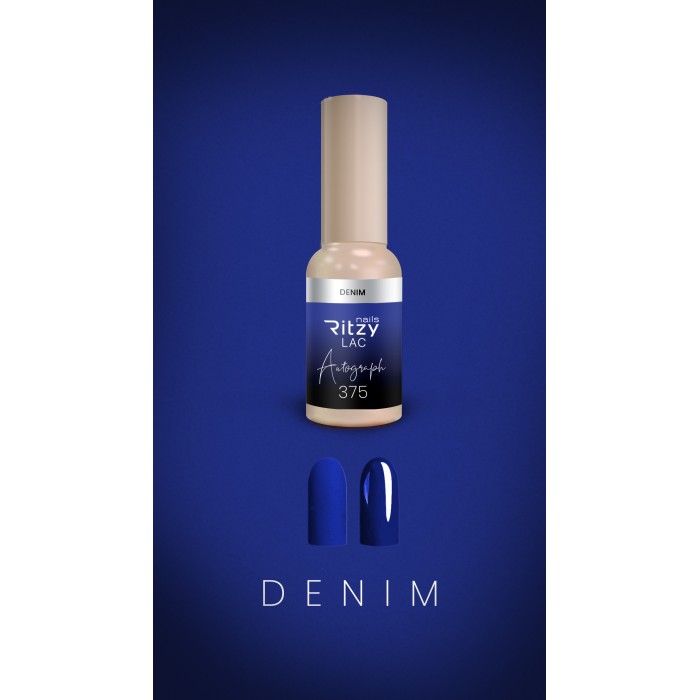 Ritzy Lac 375 Denim gel polish 9 ml