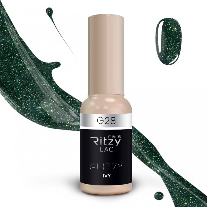 Ritzy Lac G28 Ivy reflective gel polish 9 ml