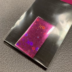 Transfer foil Fushsia starbust