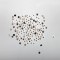 Mosaic metal half ball silver