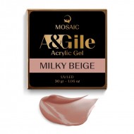 Mosaic A&Gile Milky beige akrila gēls 30 gr