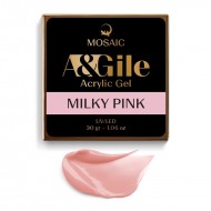 Mosaic A&Gile Milky pink akrila gēls 30 gr