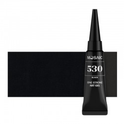 Mosaic ONE STROKE gēla krāsa 530 BLACK 5 ml