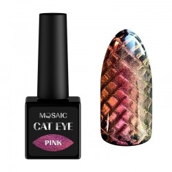 Mosaic gēla laka Cat eye Pink 10 ml