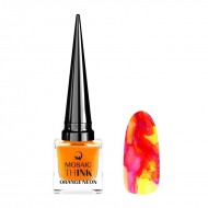 Mosaic Neon ThINK Orange neon šķidrs pigments uz spirta pamata 10 ml