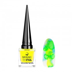 Mosaic Neon ThINK Yellow neon šķidrs pigments uz spirta pamata 10 ml