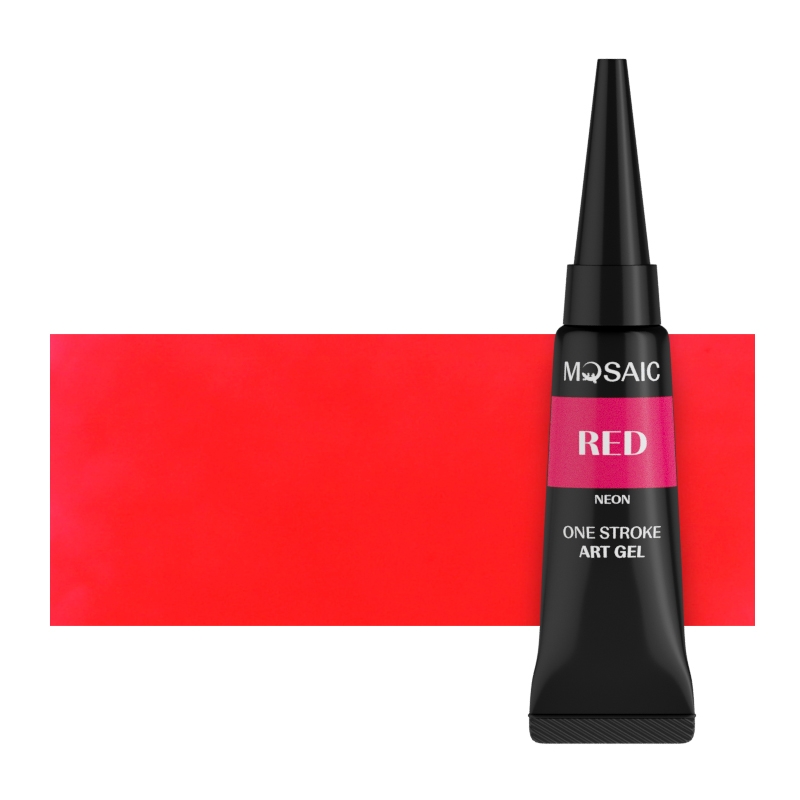 Mosaic One stroke Neon red gel paint 5 ml