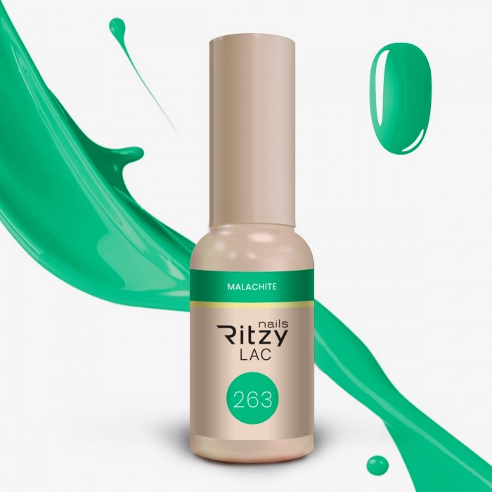 Ritzy Lac 263 Malachite gēla laka 9 ml