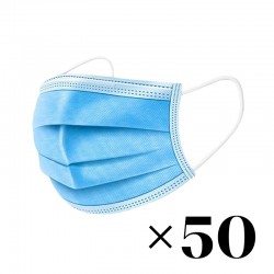 Blue 3 layer protective mask 50 pcs