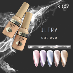 Ritzy Lac 190 Ultra Cat Eye, «кошачий глаз» гель лак 9 мл